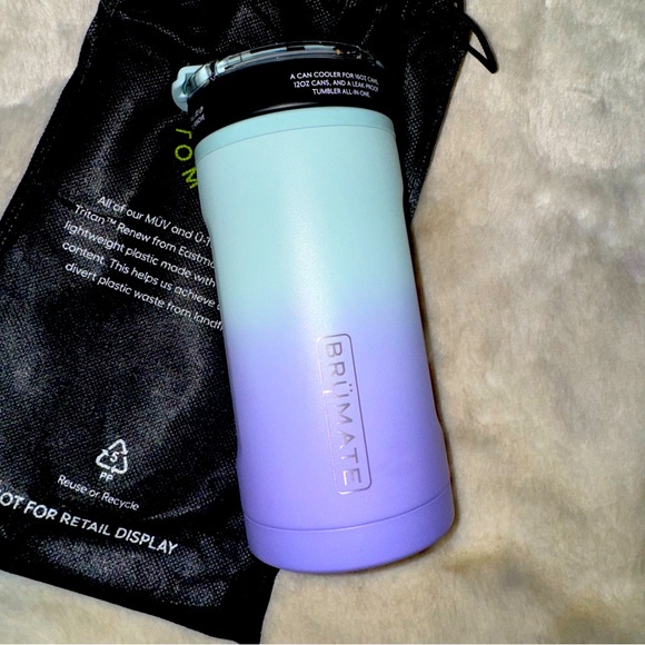 NEW! BRUMATE Lavender Haze Ombré Hopsulator Trio 3-in-1 Insulated Coozie Tumbler - Picture 3 of 6